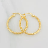 Candongas Megan 1.9 g / 3/4 in Oro Amarillo 18K