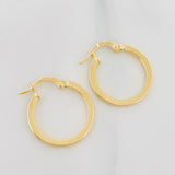 Candongas Vick 1.4 g / 3/4 in Oro Amarillo 18K