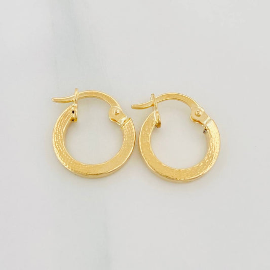 Candongas Vick 1 g / 1/2 in Oro Amarillo 18K