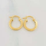 Hoop Earrings Vick 1 g / 1/2 in Yellow Gold 18K