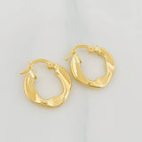 Candongas Triana 1.55 g / 1/2 in Oro Amarillo 18K
