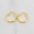 Hoop Earrings Bubbles 1.05 g / 1/2 in 18K Yellow Gold