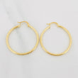 Hoop Earrings Kataleya 1.85 g / 1 1/2 in Yellow Gold 18K
