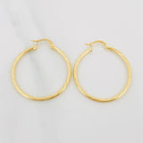 Hoop Earrings Kataleya 1.85 g / 1 1/2 in Yellow Gold 18K