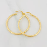 Hoop Earrings Kataleya 1.85 g / 1 1/2 in Yellow Gold 18K