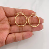 Candongas Tornillo 2.2 g / 1 in Oro Amarillo 18K