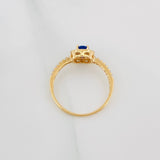 Halo Drop Ring 1.7 g / T3 3/4 Yellow Gold 18K