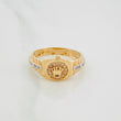 Anillo Corona 3.55 g / T7 1/2 Dos Oros Amarillo Blanco 18K