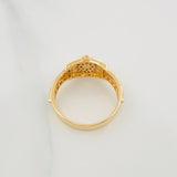 Crown Ring 3.65 g / T6 1/2 Two-Tone Yellow and White Gold 18K