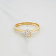 Anillo Solitario 2.1 g / T7 3/4 Oro Amarillo 18K