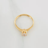 Anillo Solitario 2.1 g / T7 3/4 Oro Amarillo 18K