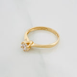 Anillo Solitario 2.1 g / T7 3/4 Oro Amarillo 18K