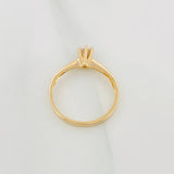 Anillo Solitario 2.1 g / T7 3/4 Oro Amarillo 18K