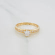 Anillo Solitario Churumbela 1.85 g / T6 Oro Amarillo 18K