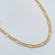 Cadena Figaro 5.3gr / 24 in / 3.75mm Oro Amarillo +1 18K %