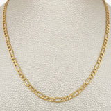 Cadena Figaro 5.3gr / 24 in / 3.75mm Oro Amarillo +1 18K %