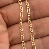 Cadena Figaro 1.7gr / 18 in / 2.7mm Oro Amarillo +1 18K %