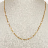 Cadena Figaro 1.7gr / 18 in / 2.7mm Oro Amarillo +1 18K %