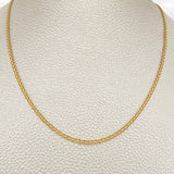 Cadena China 2.25gr / 16 1/2 in / 1.46mm Oro Amarillo +1 18K %