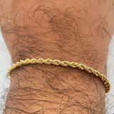 Pulso Lazo 2.8gr / 7 1/4 in / 3.11mm Oro Amarillo +3 18K &