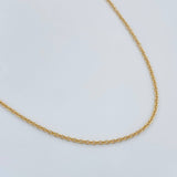 Cadena Aro Seguido 1.35gr / 18 in / 0.9mm Oro Amarillo +3 18K %
