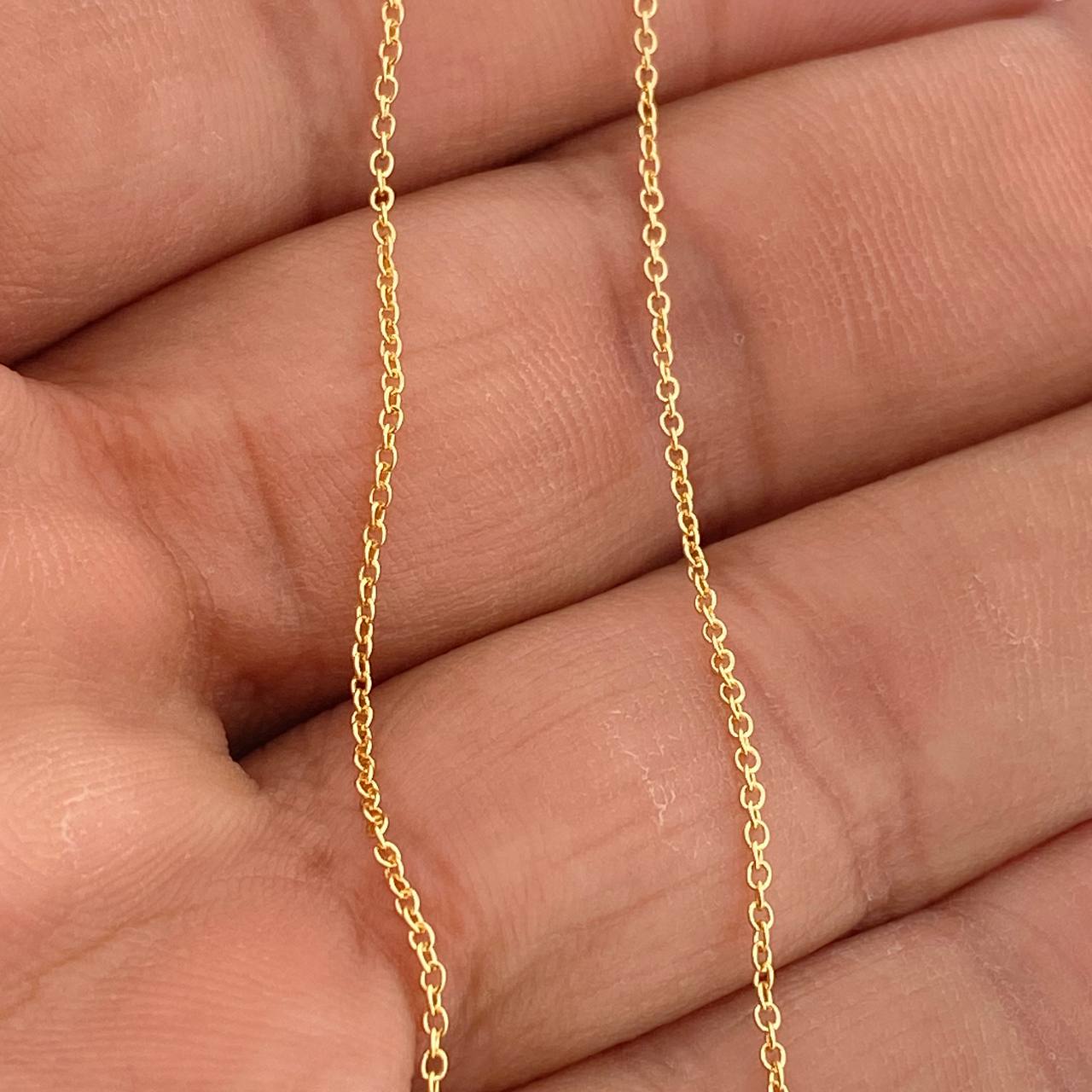 Cadena Aro Seguido 1.3gr / 18 in / 0.9mm Oro Amarillo +3 18K %