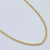 Cadena Veneciana 1.8gr / 18 in / 0.65mm Oro Amarillo +3 18K %