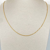 Cadena Veneciana 1.8gr / 18 in / 0.65mm Oro Amarillo +3 18K %