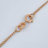 Cadena Mini Cubana 1.4gr / 23 1/2 in / 1.23mm Oro Rosa +1 18K %