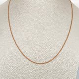 Cadena Mini Cubana 1.4gr / 23 1/2 in / 1.23mm Oro Rosa +1 18K %