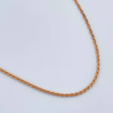 Cadena Lazo 0.9gr / 19 1/2 in / 1.25mm Oro Rosa +3 18K %