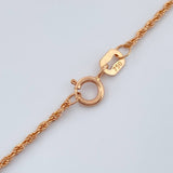 Cadena Lazo 0.95gr / 19 1/2 in / 1.25mm Oro Rosa +3 18K %