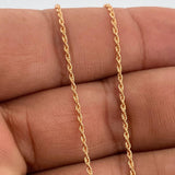 Cadena Lazo 0.95gr / 19 1/2 in / 1.25mm Oro Rosa +3 18K %