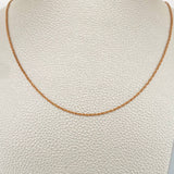 Cadena Lazo 0.9gr / 19 1/2 in / 1.25mm Oro Rosa +3 18K %