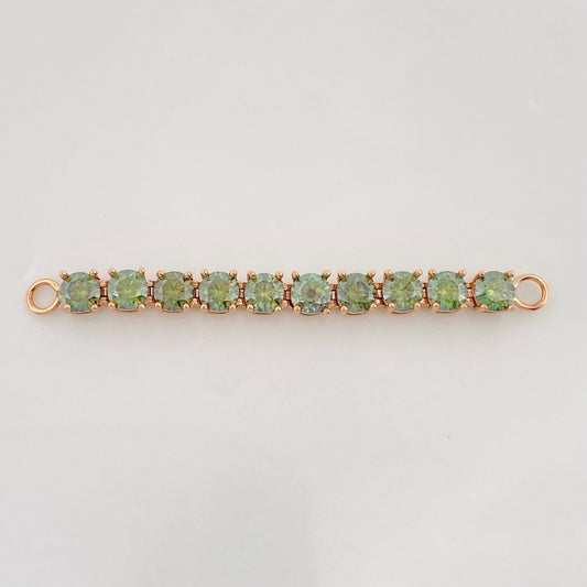 Herraje Tennis Moisanitas 3.3qts 3.35g / 2 in Oro Rosa 18K