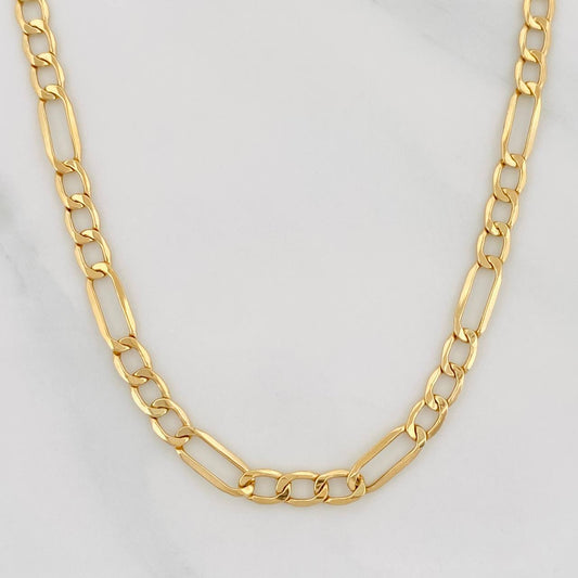 Figaro Chain 5.6g / 24 in / 3.79mm Yellow Gold 18K
