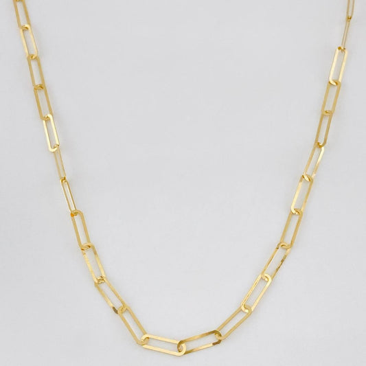 Paperclip Chain 0.85g / 18 in / 2.1mm Yellow Gold 18K