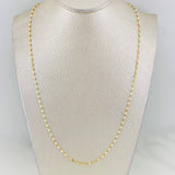 Mirror Flower Chain 0.8g / 18 in / 1.65mm Yellow Gold 18K