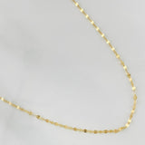 Mirror Flower Chain 0.8g / 18 in / 1.65mm Yellow Gold 18K