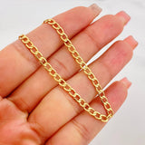 Cadena Cubana 8.8g / 24 in / 4.36mm Oro Amarillo 18K