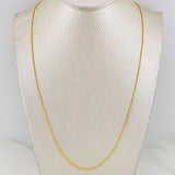 Cadena Militar 2.05g / 18 in / 0.79mm Oro Amarillo 18K