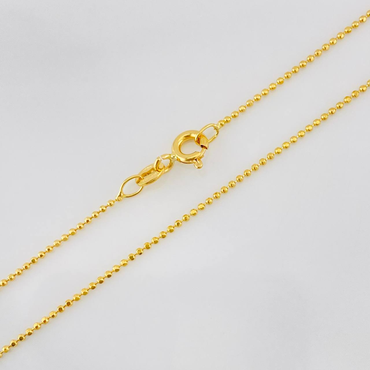 Cadena Militar 2.05g / 18 in / 0.79mm Oro Amarillo 18K