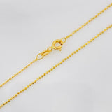 Cadena Militar 2.05g / 18 in / 0.79mm Oro Amarillo 18K