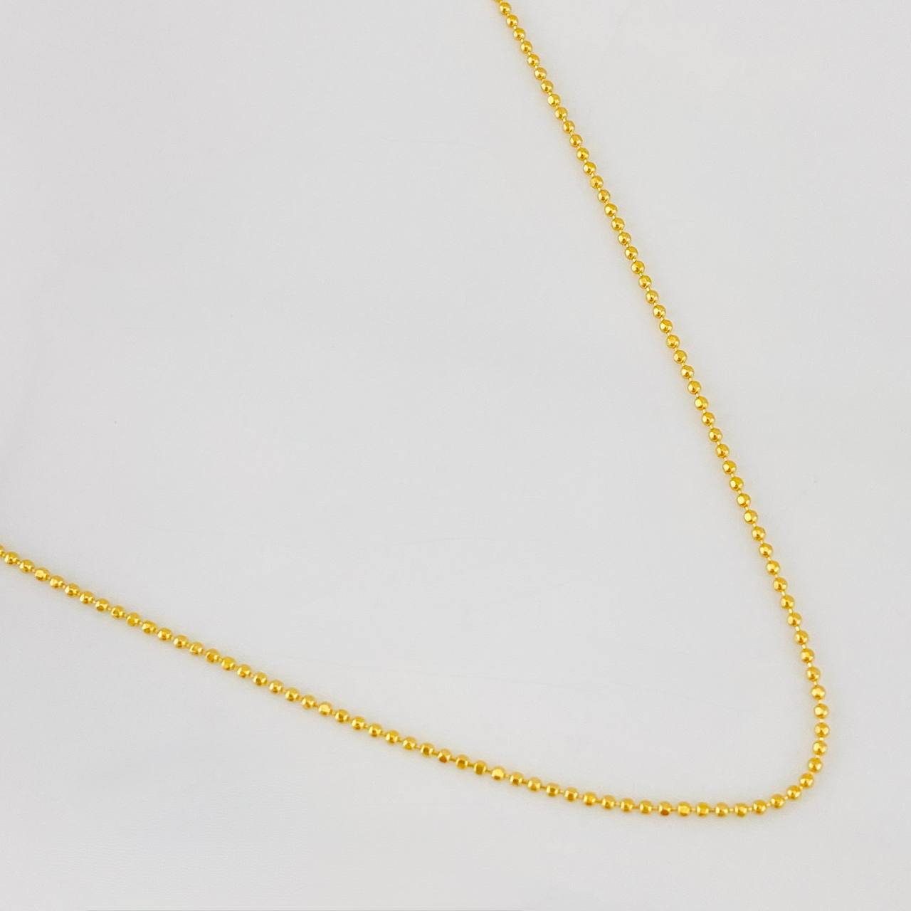 Cadena Militar 2.05g / 18 in / 0.79mm Oro Amarillo 18K