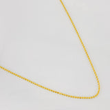 Cadena Militar 1.5g / 18 in / 0.79mm Oro Amarillo 18K
