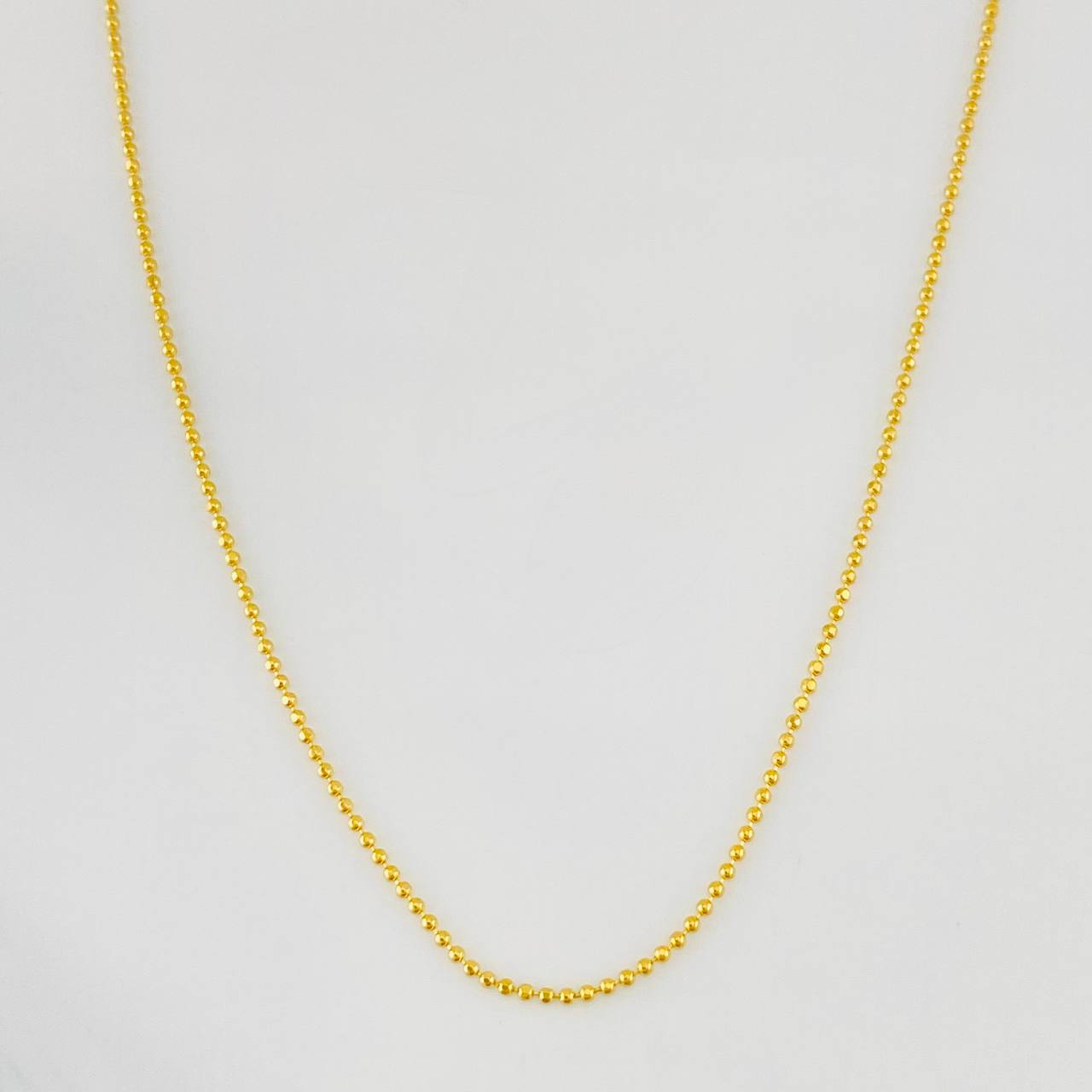 Cadena Militar 2.05g / 18 in / 0.79mm Oro Amarillo 18K