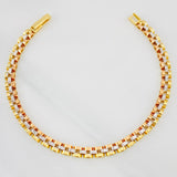 Bracelet Strap 10.5g / 7 1/2 in / 4.56mm Three Golds 18K