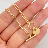 Paperclip Bracelet 2.45g / 8 1/4 in / 6.25mm Yellow Gold 18K