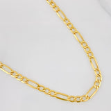 Cadena Figaro 7.7g / 24 in / 4.58mm Oro Amarillo 18K