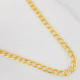 Cadena Cubana 10.7g / 22 in / 5.29mm Oro Amarillo 18K